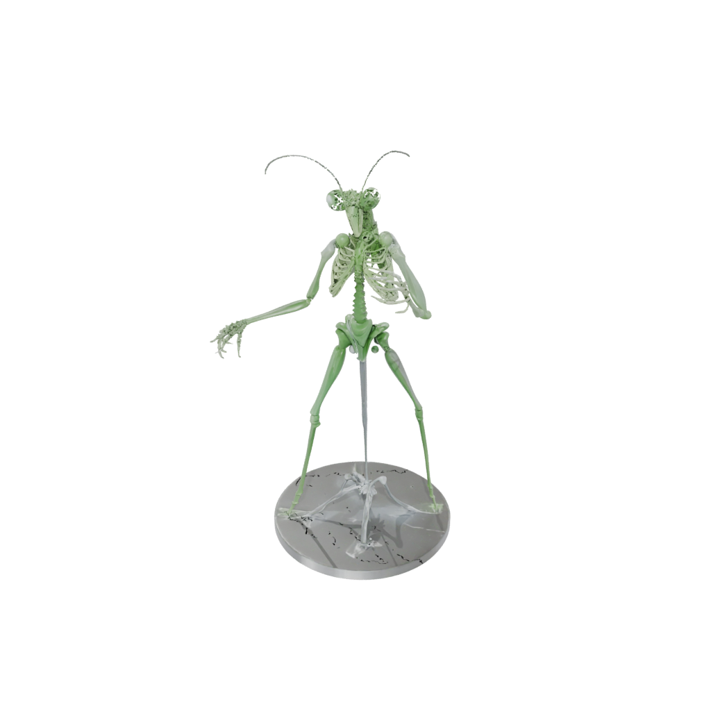 Crystal Skeleton Flexi Praying Mantis