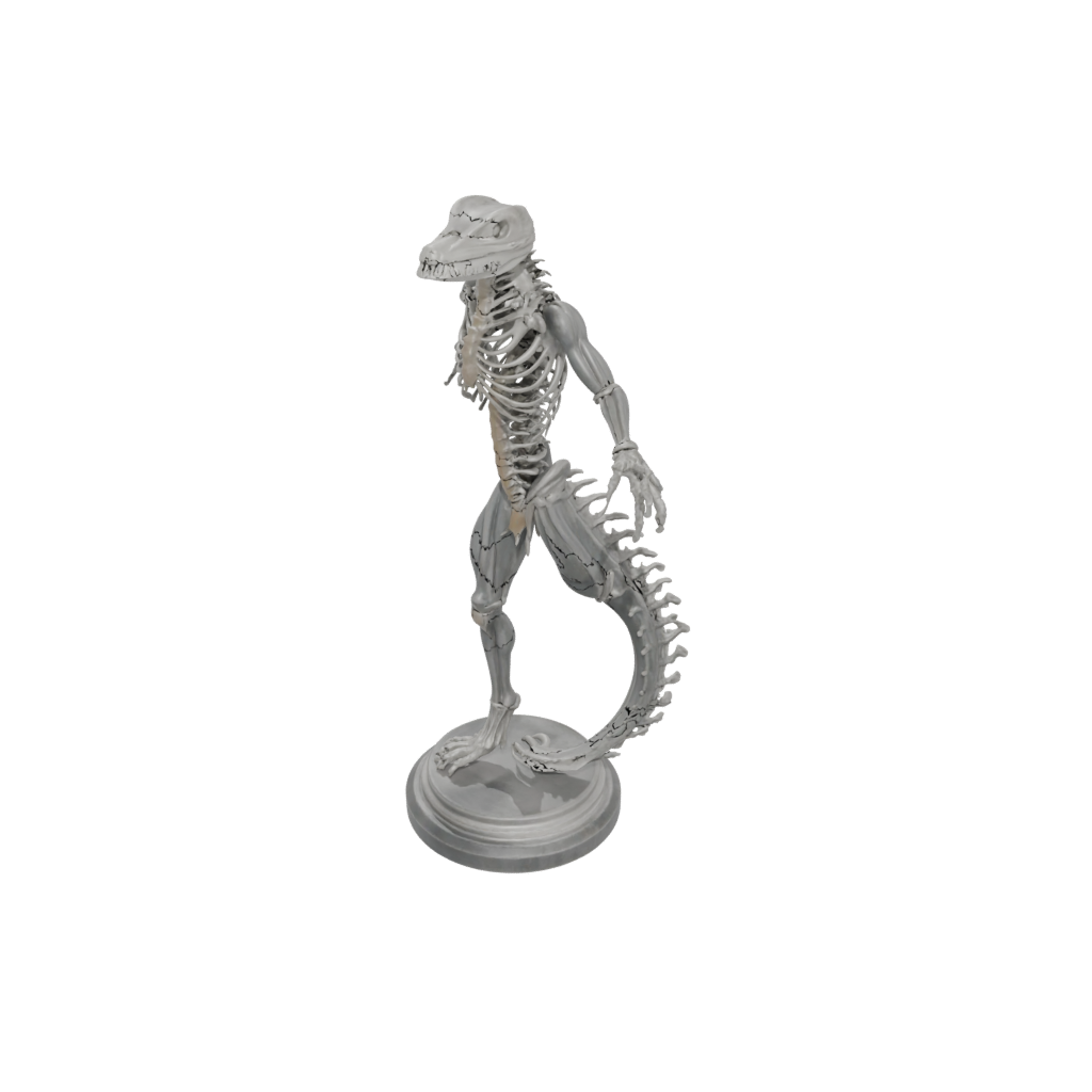 Crystal Skeleton Flexi Salamander