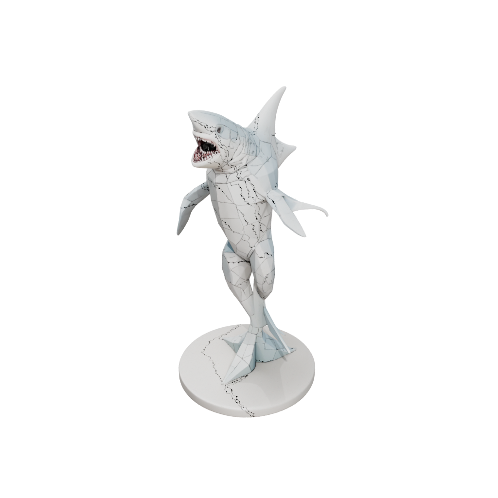 Floral Flexi Great White Shark