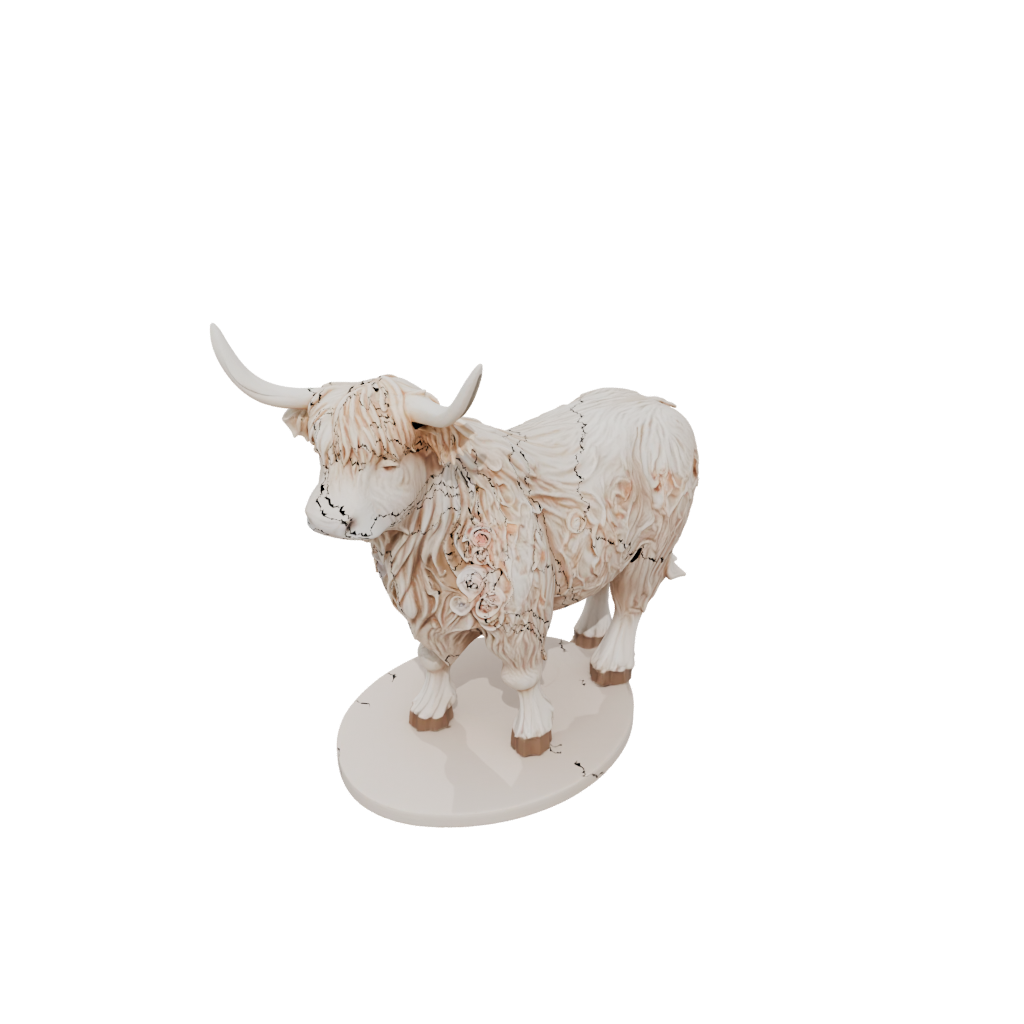 Floral Flexi Highland Cow