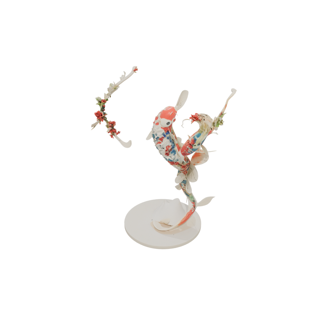 Floral Flexi Koi Fish