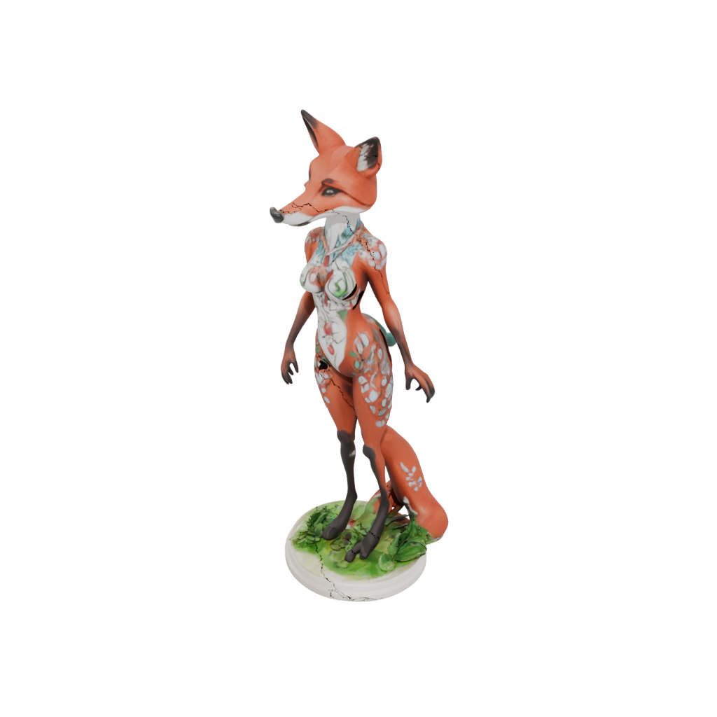 Floral Flexi Red Fox