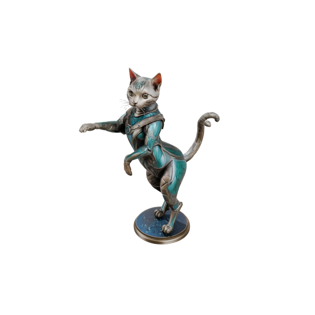Galaxy Armored Flexi Tabby Cat