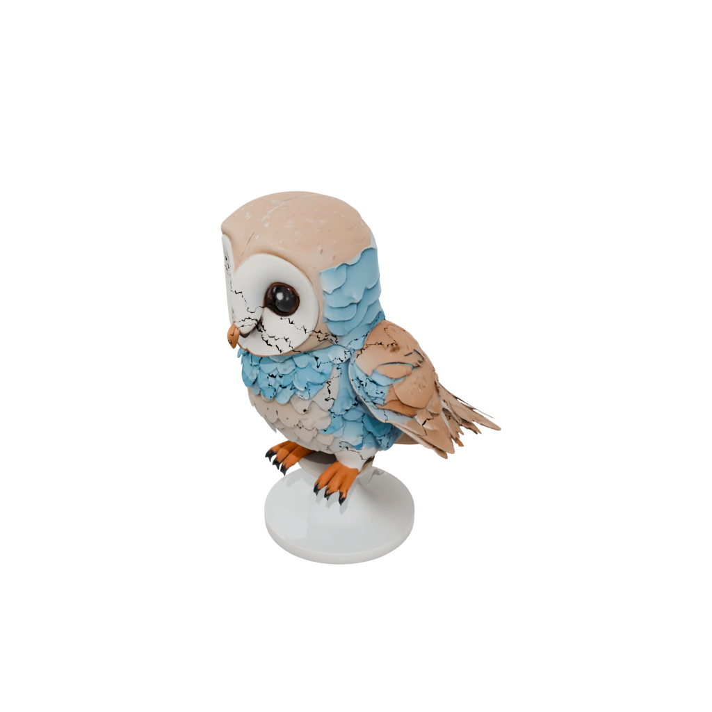 Galaxy Chibi Flexi Barn Owl