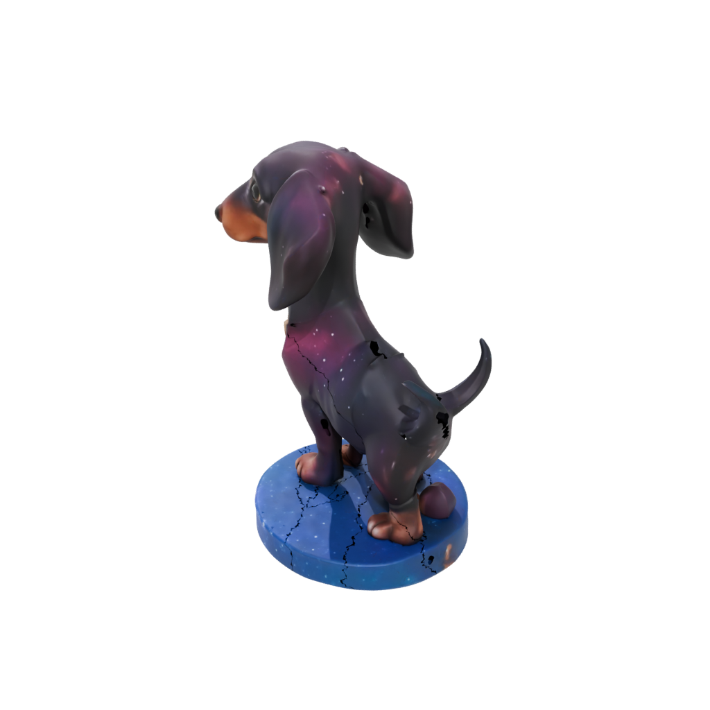 Galaxy Chibi Flexi Dachshund Dog