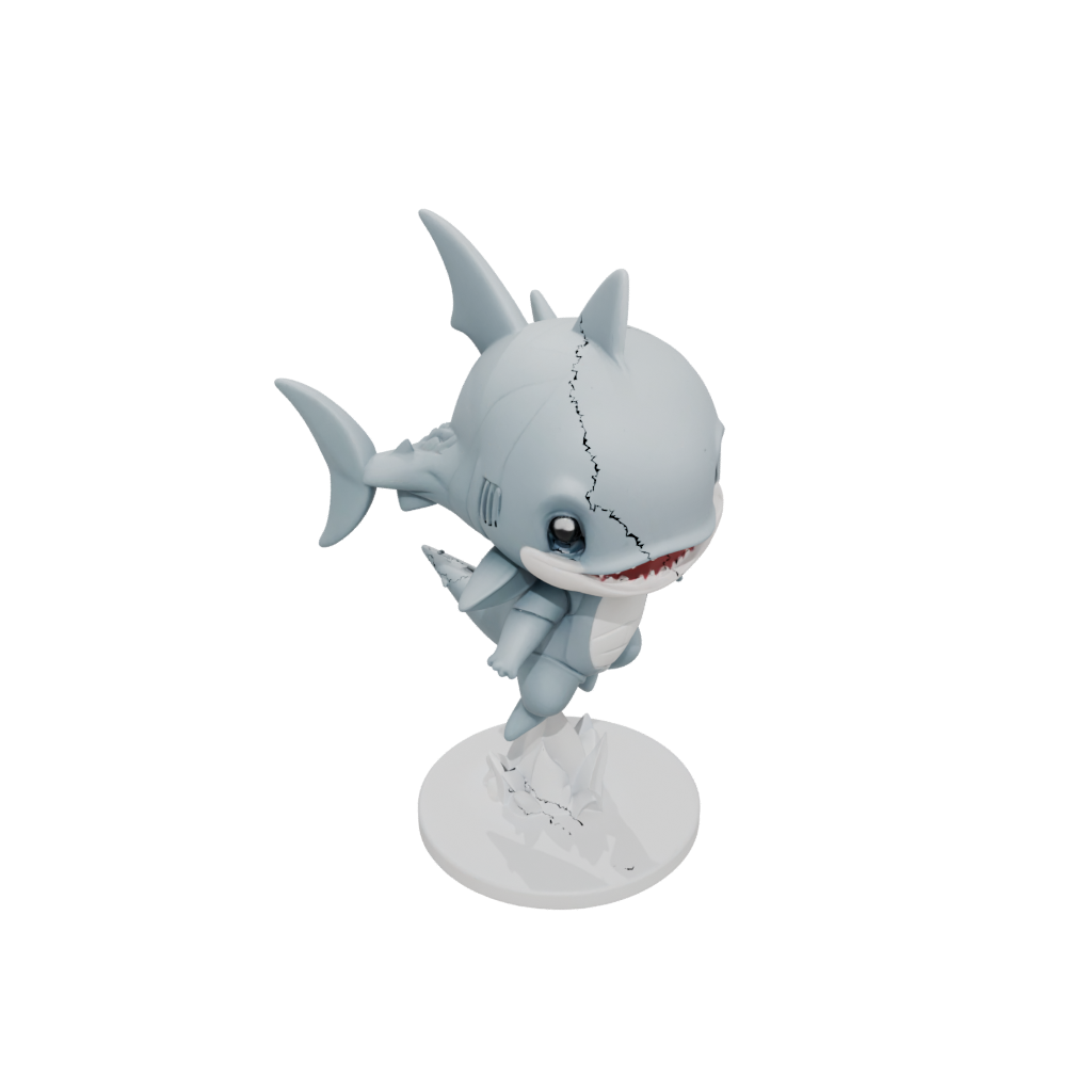 Galaxy Chibi Flexi Great White Shark