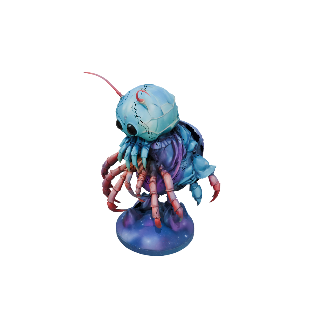 Galaxy Chibi Flexi Hermit Crab