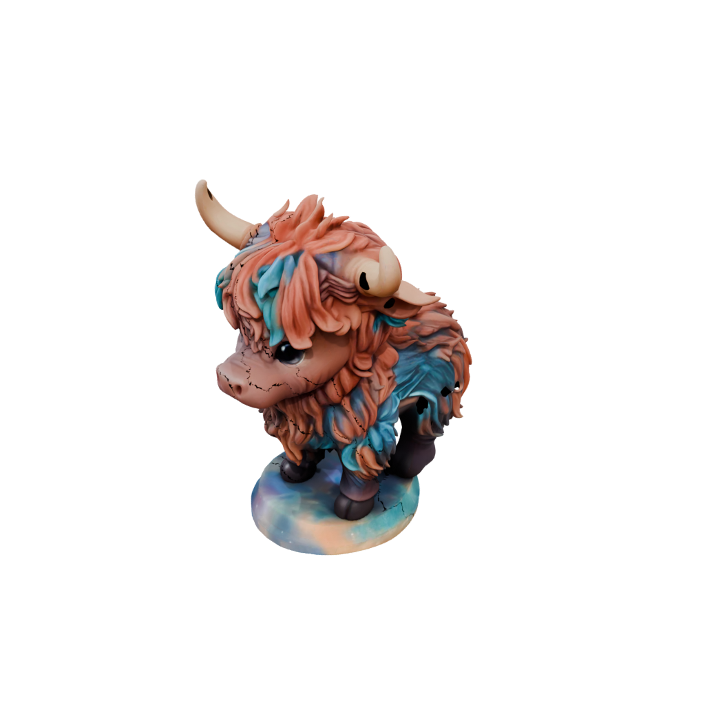 Galaxy Chibi Flexi Highland Cow