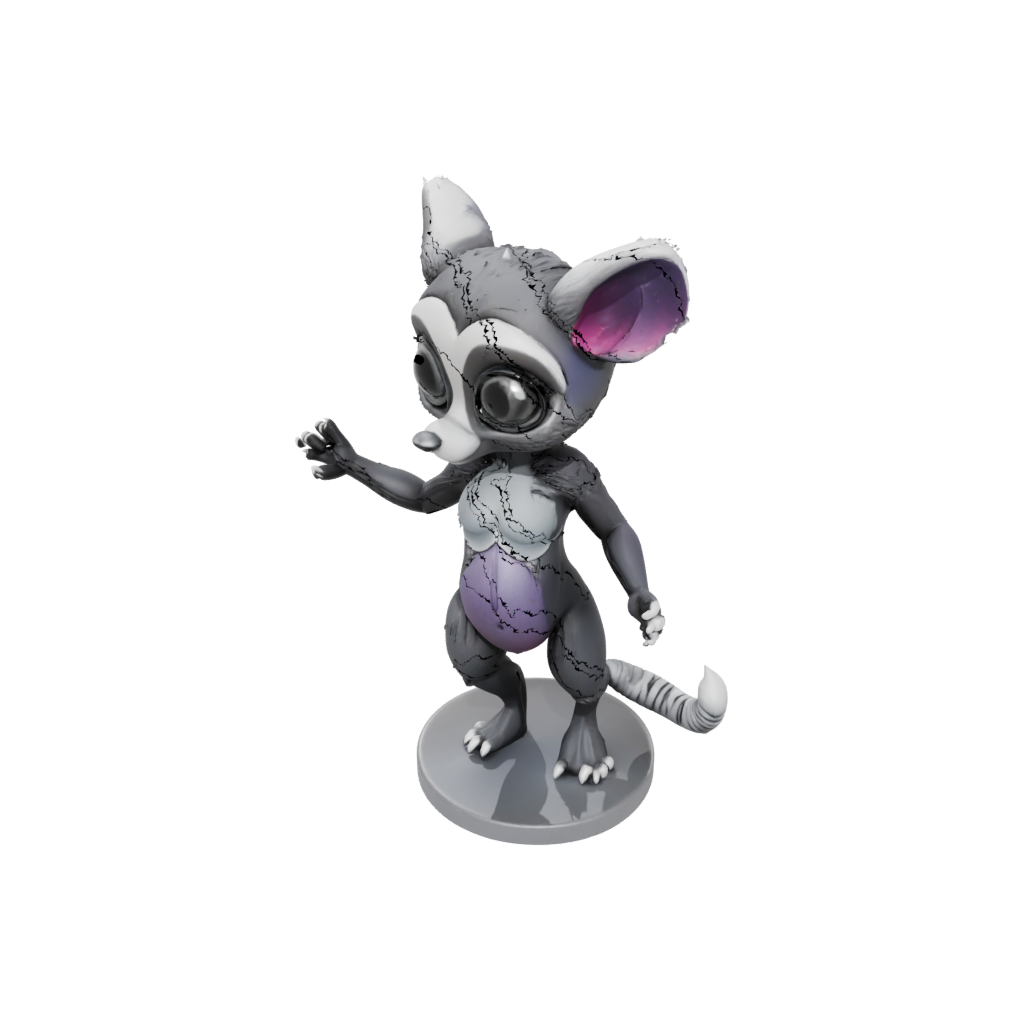 Galaxy Chibi Flexi Lemur