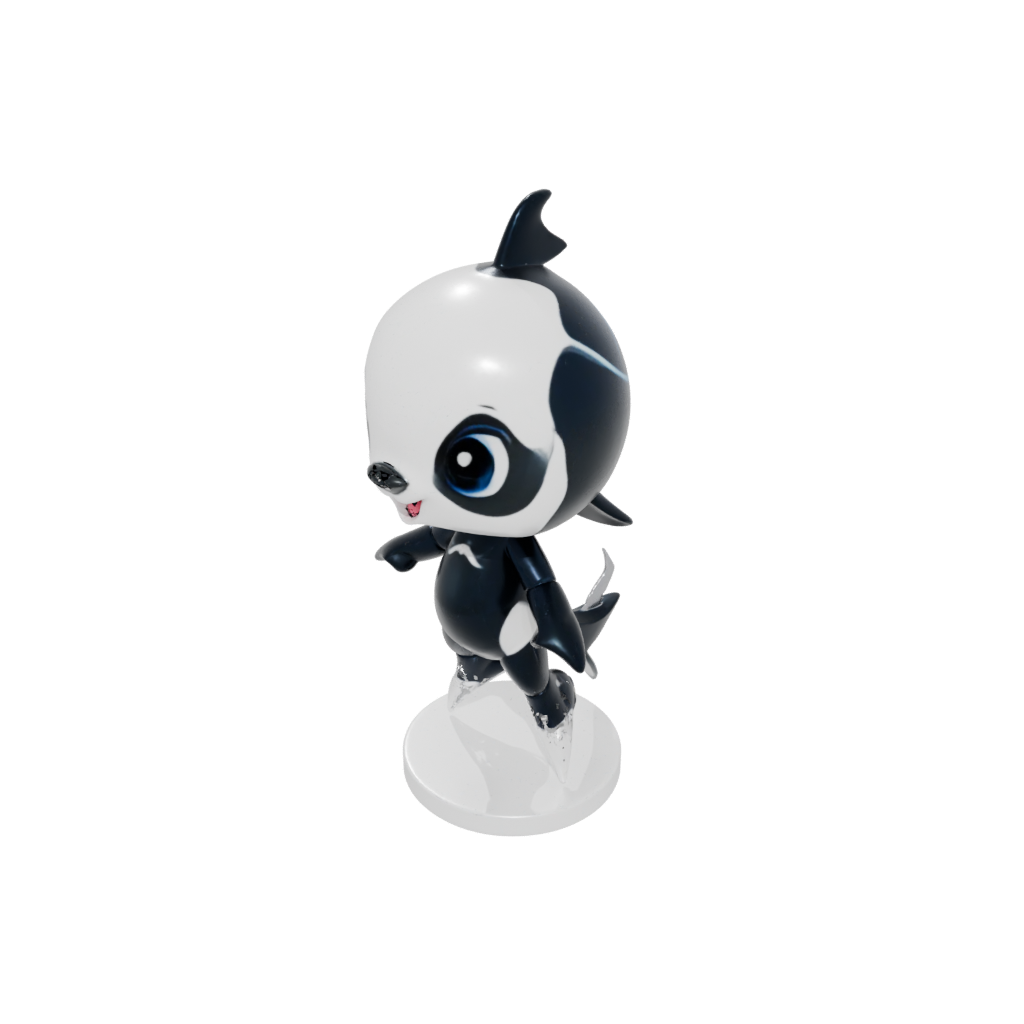 Galaxy Chibi Flexi Orca Whale
