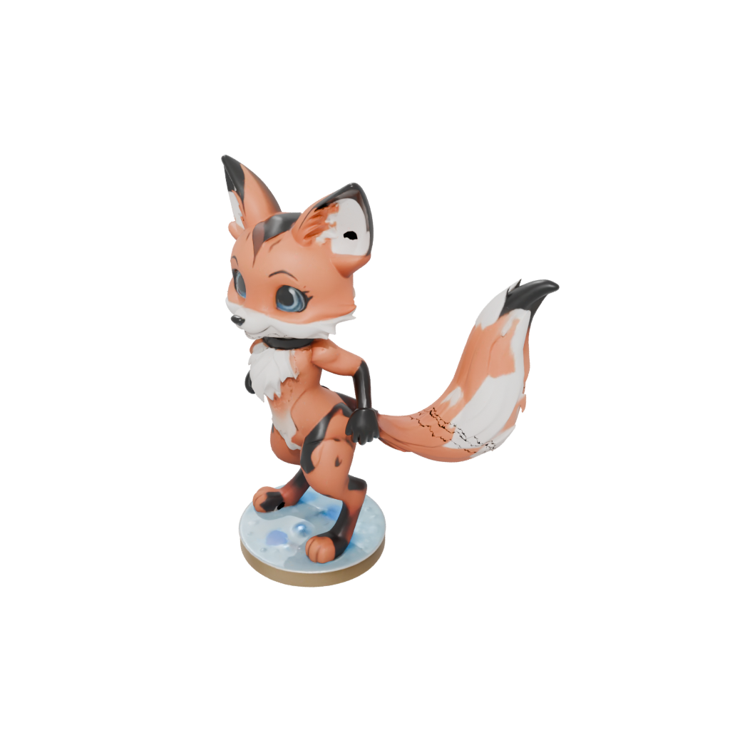Galaxy Chibi Flexi Red Fox