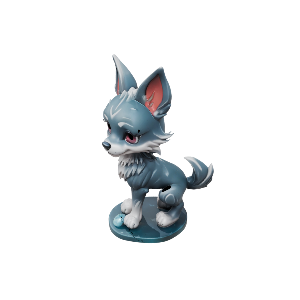 Galaxy Chibi Flexi Wolf Pup