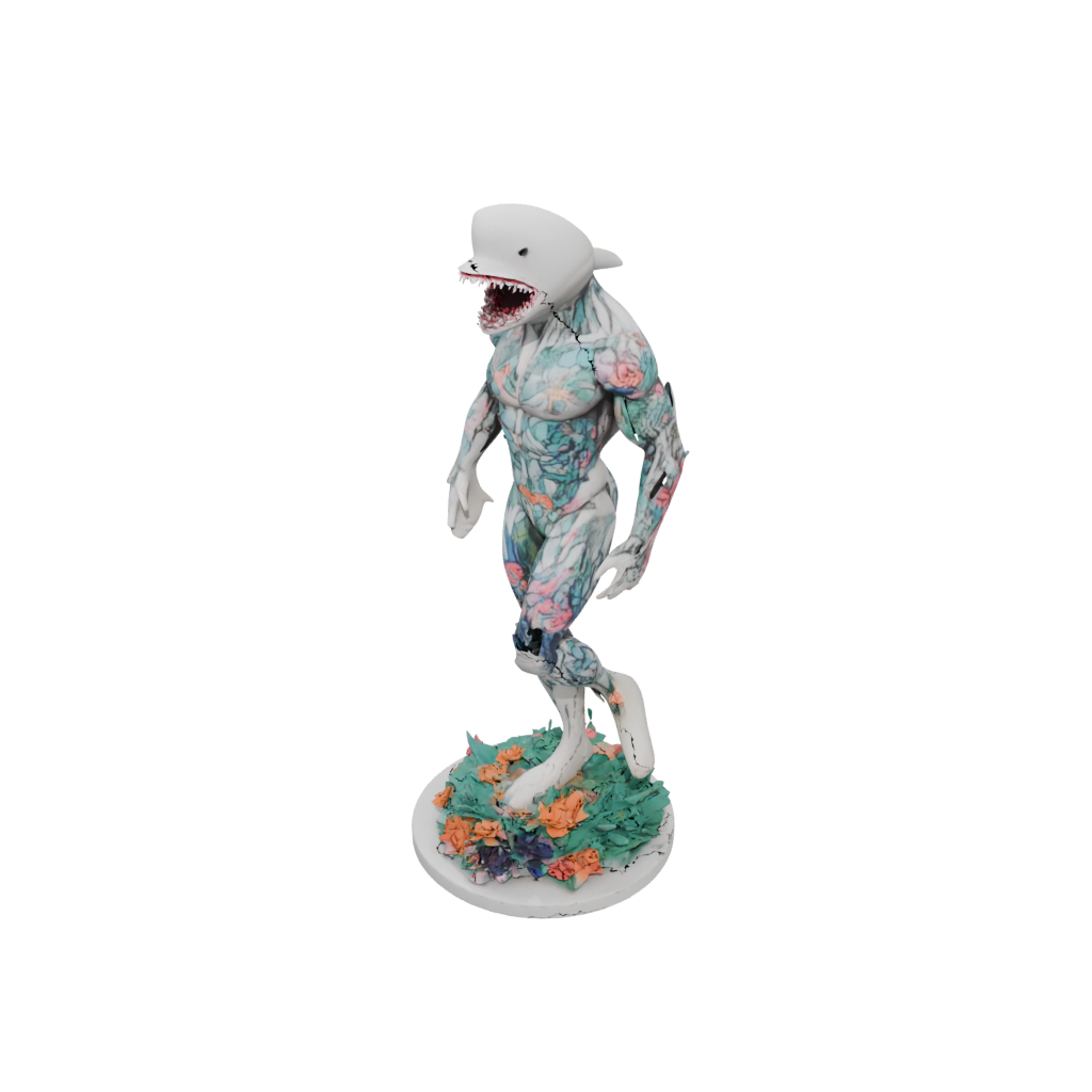 Galaxy Floral Flexi Great White Shark