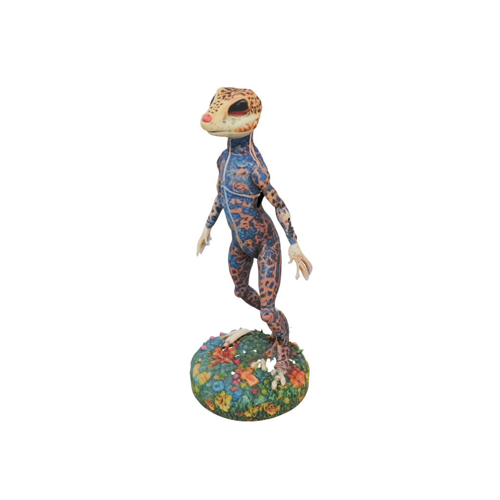 Galaxy Floral Flexi Leopard Gecko