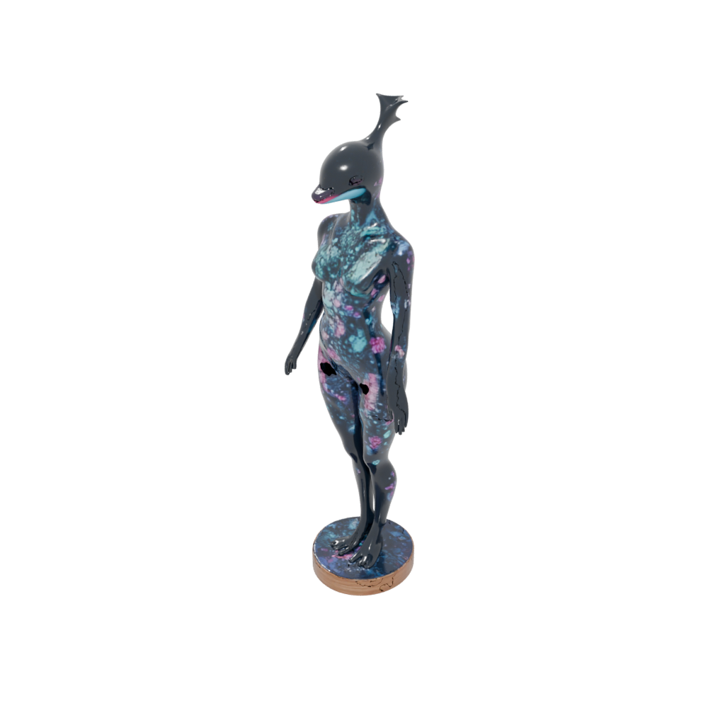 Galaxy Floral Flexi Orca Whale