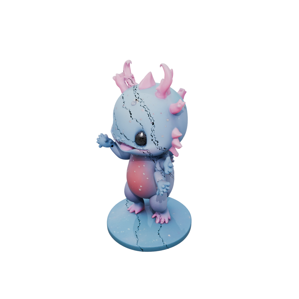 Galaxy Kawaii Flexi Axolotl