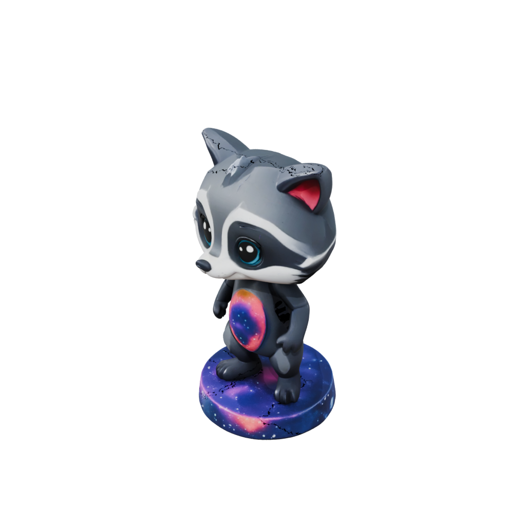 Galaxy Kawaii Flexi Raccoon