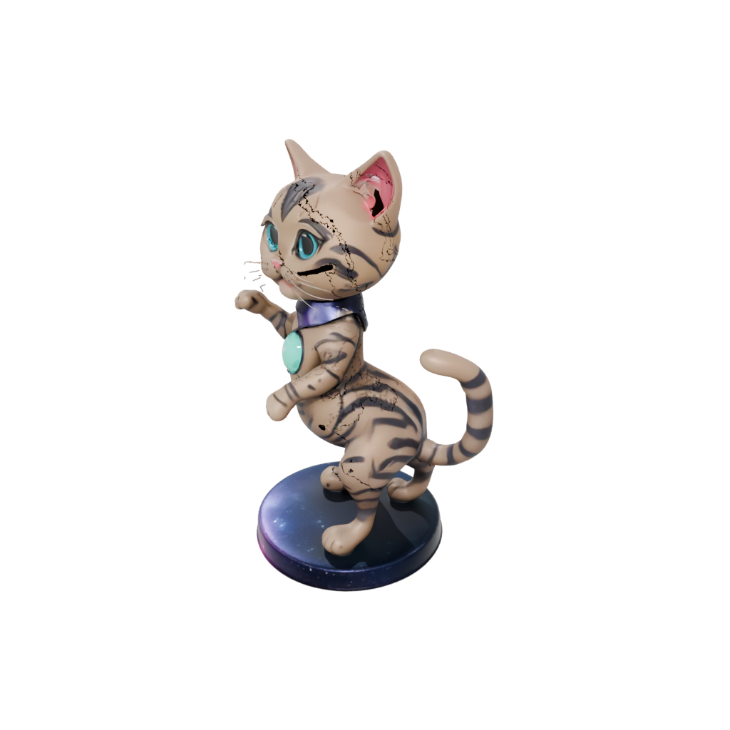Galaxy Kawaii Flexi Tabby Cat