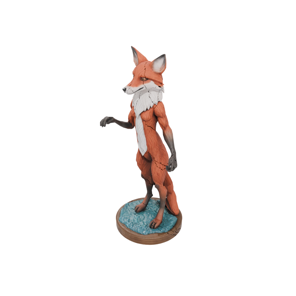 Galaxy Realistic Flexi Red Fox
