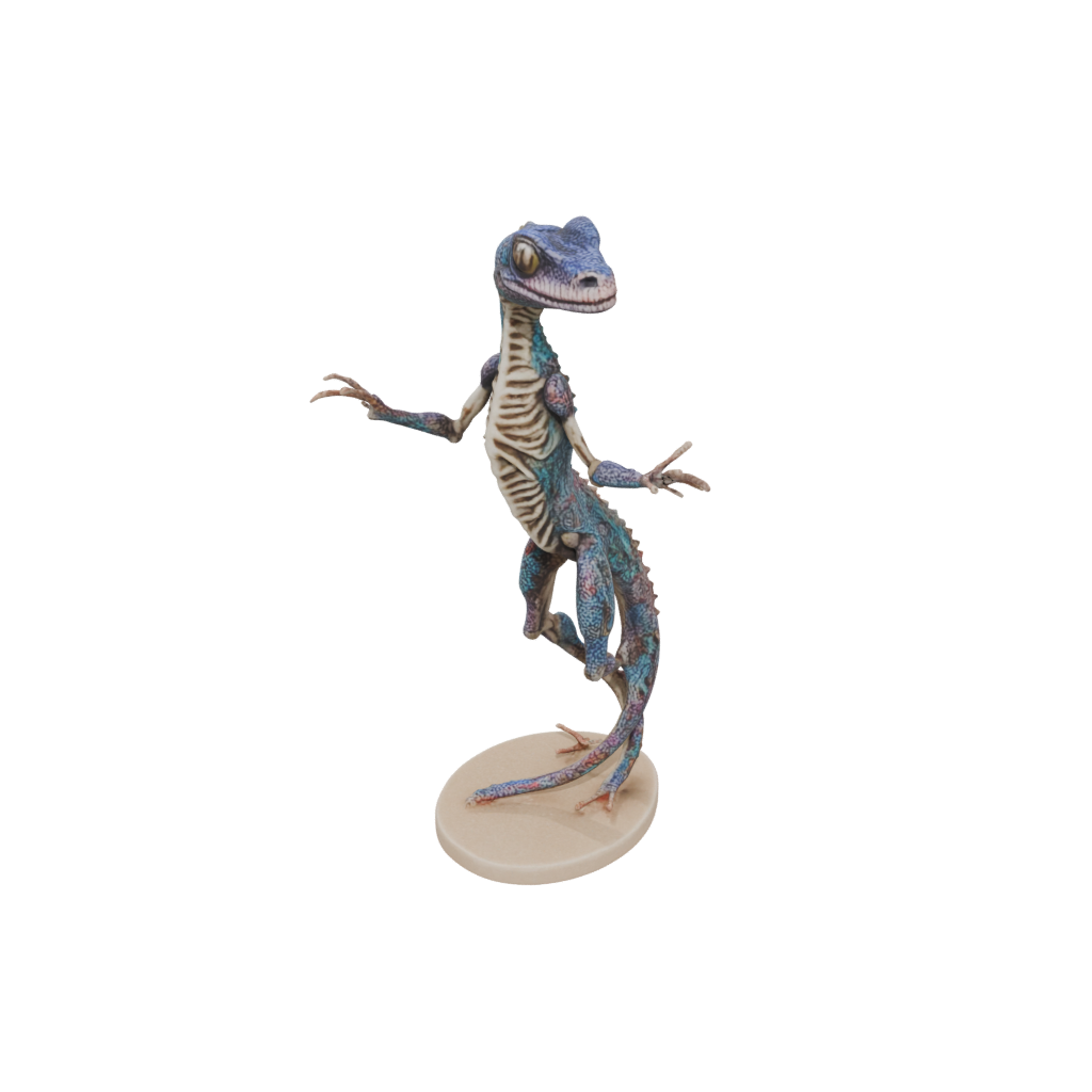 Galaxy Skeleton Flexi Gecko