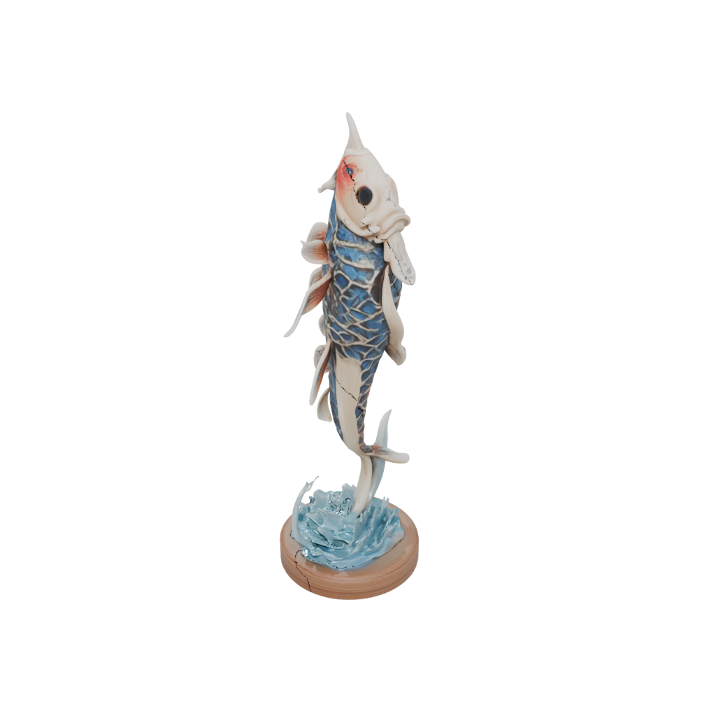 Galaxy Skeleton Flexi Koi Fish