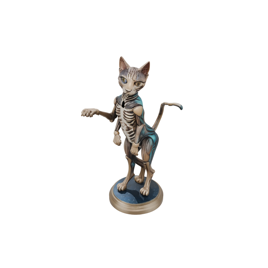 Galaxy Skeleton Flexi Tabby Cat