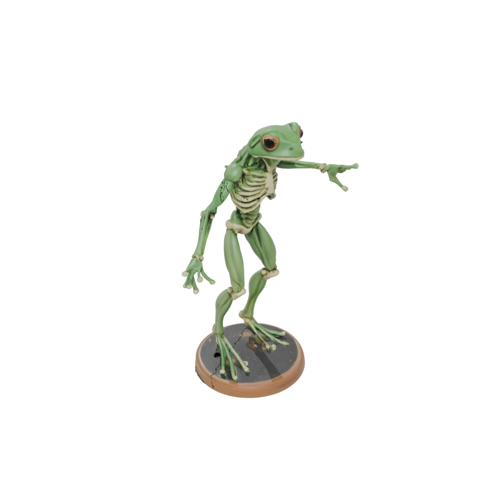 Galaxy Skeleton Flexi Tree Frog