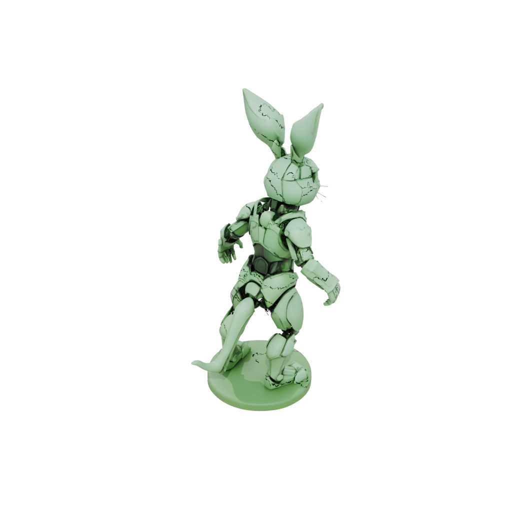 Glow Armored Flexi Bunny Rabbit