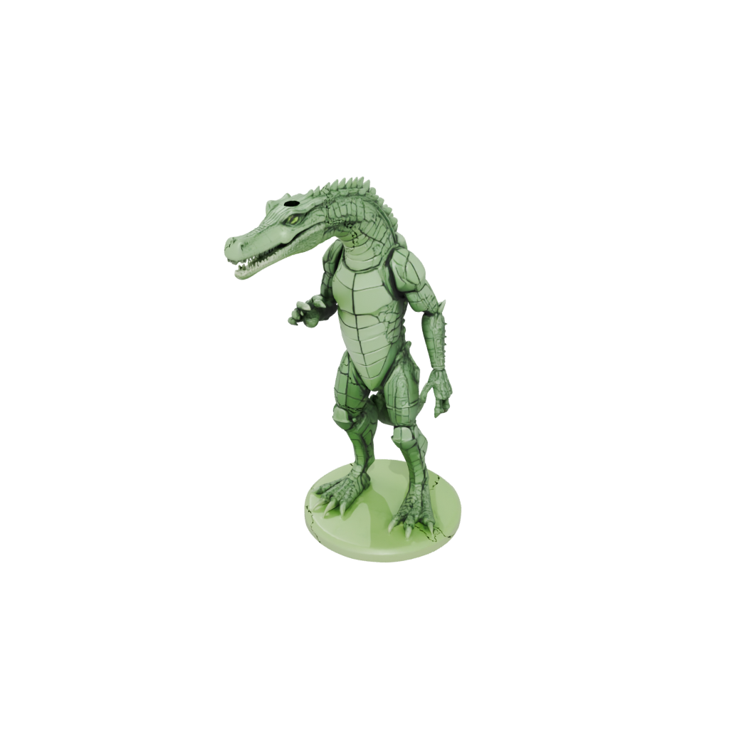 Glow Armored Flexi Crocodile