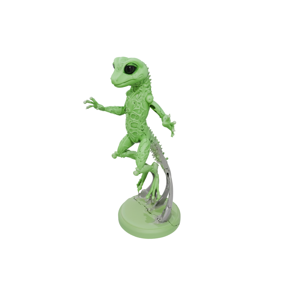 Glow Armored Flexi Gecko