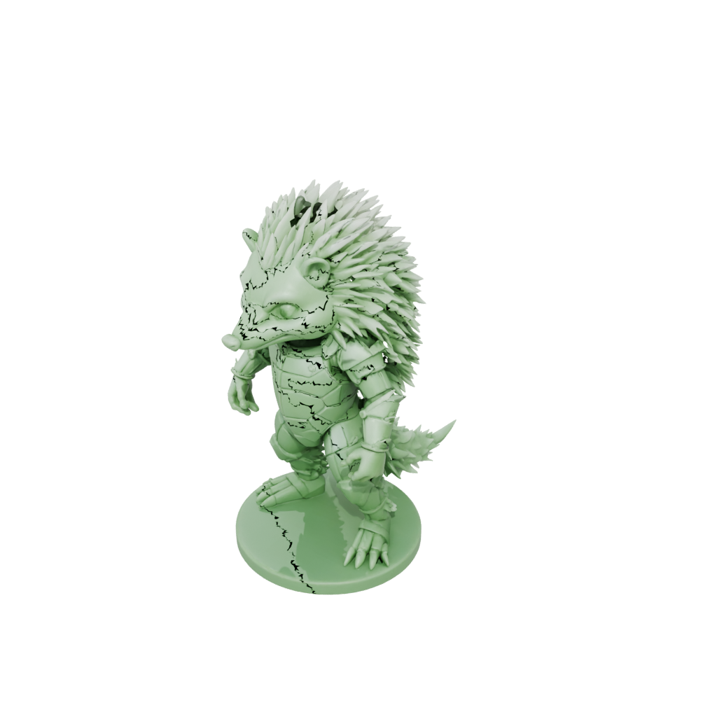 Glow Armored Flexi Hedgehog
