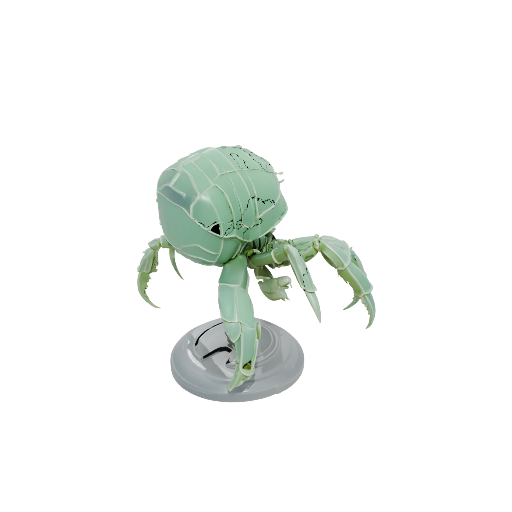 Glow Armored Flexi Hermit Crab