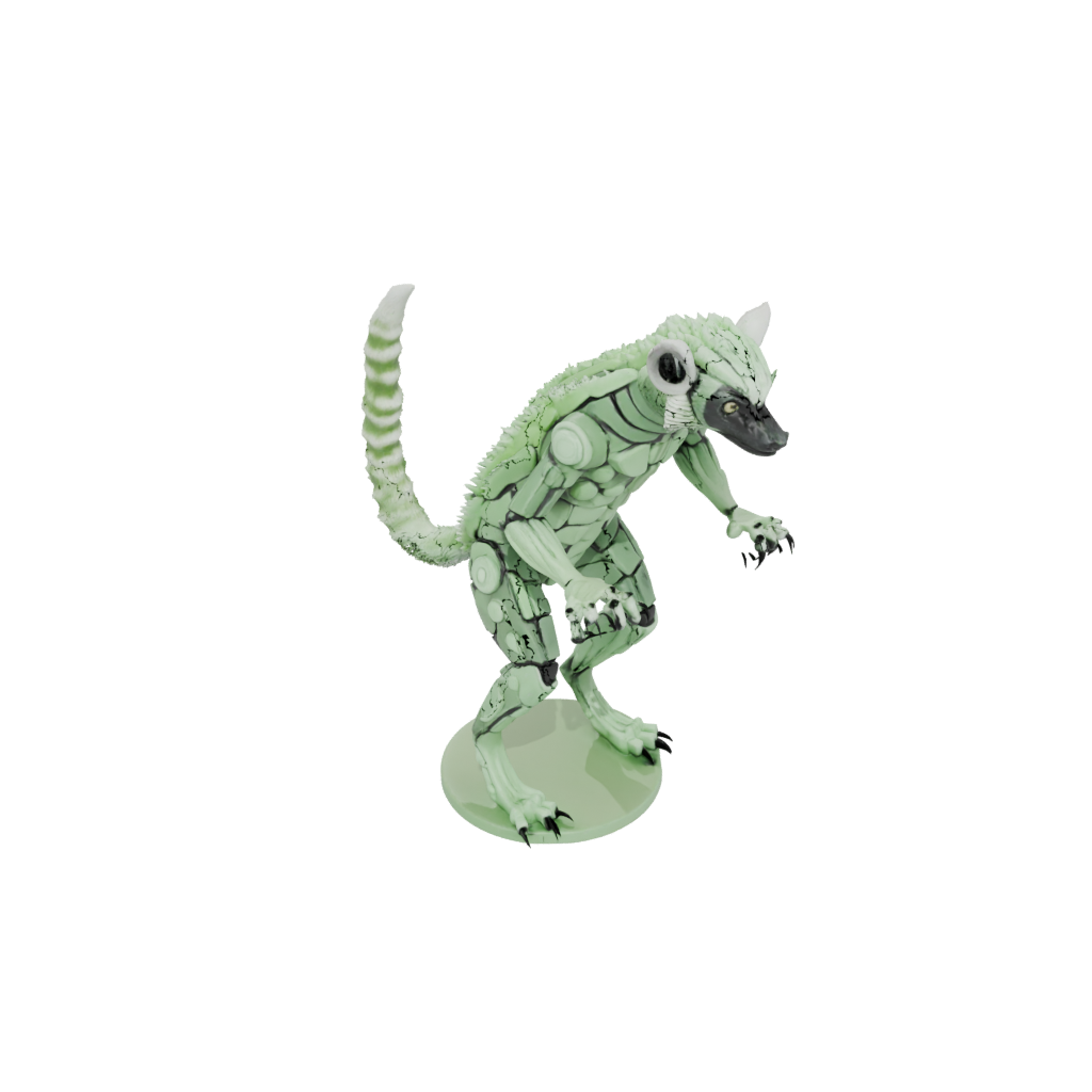 Glow Armored Flexi Lemur