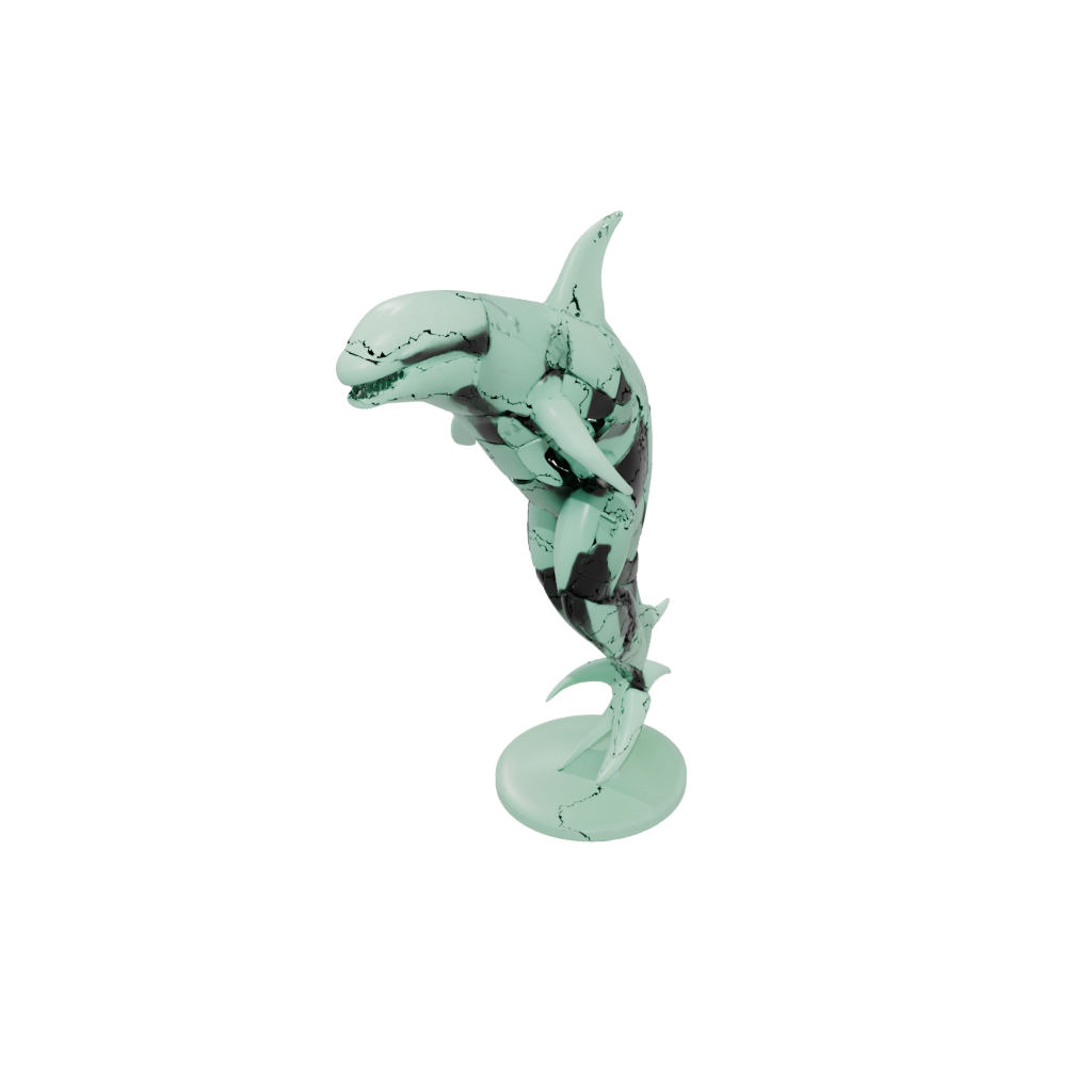 Glow Armored Flexi Orca Whale
