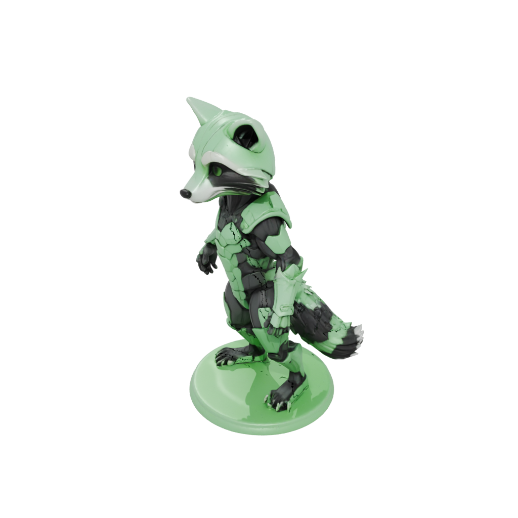 Glow Armored Flexi Raccoon