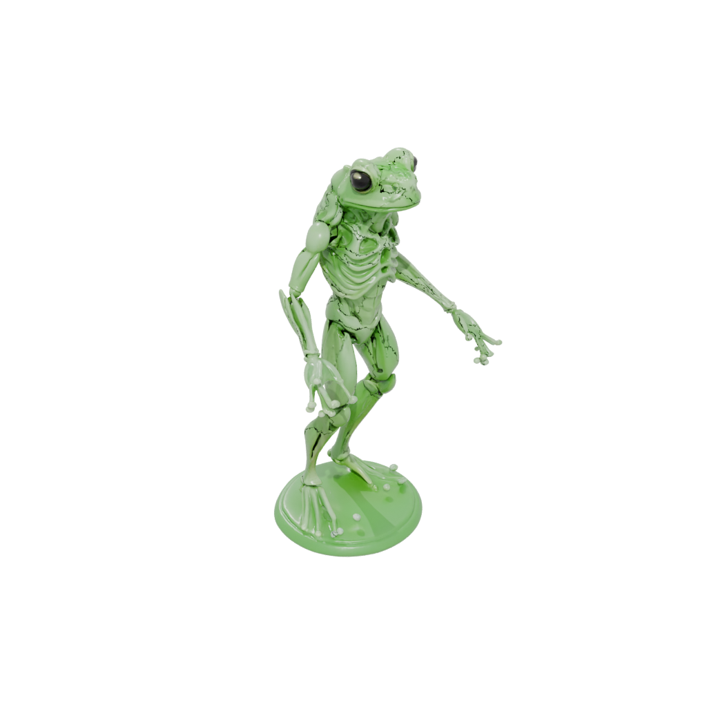 Glow Armored Flexi Tree Frog