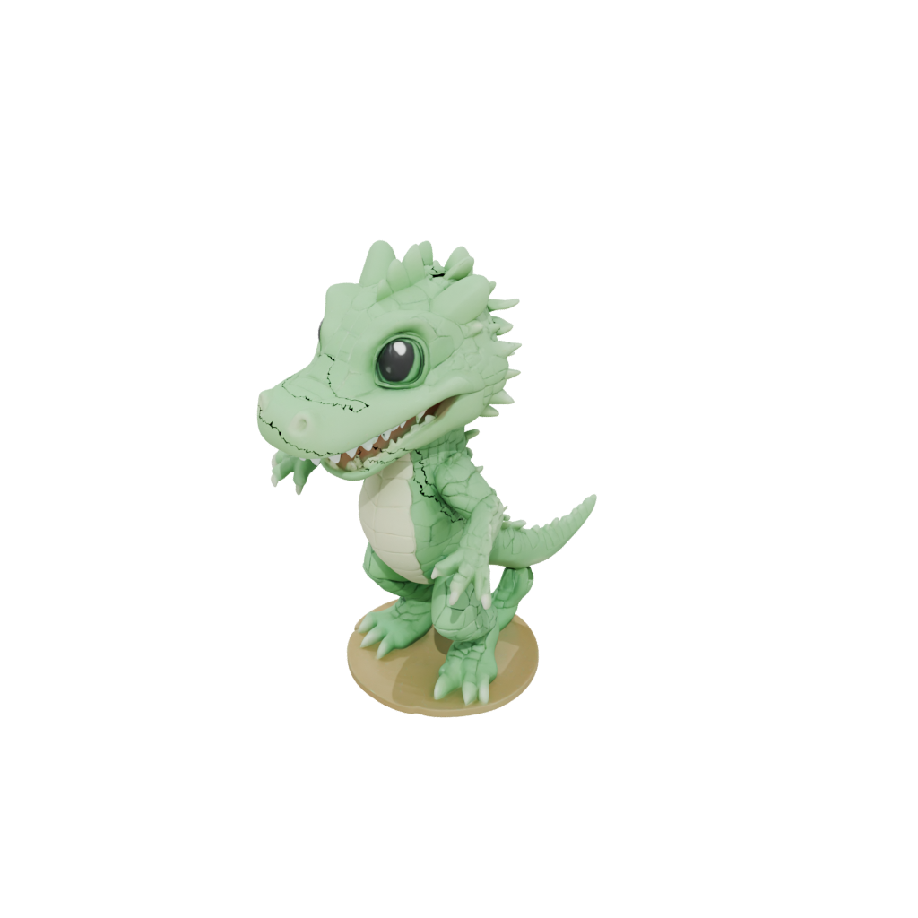 Glow Chibi Flexi Crocodile