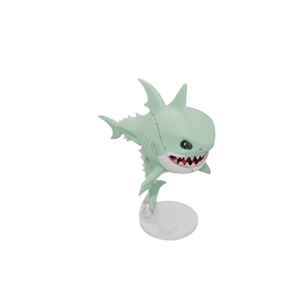 Glow Chibi Flexi Great White Shark