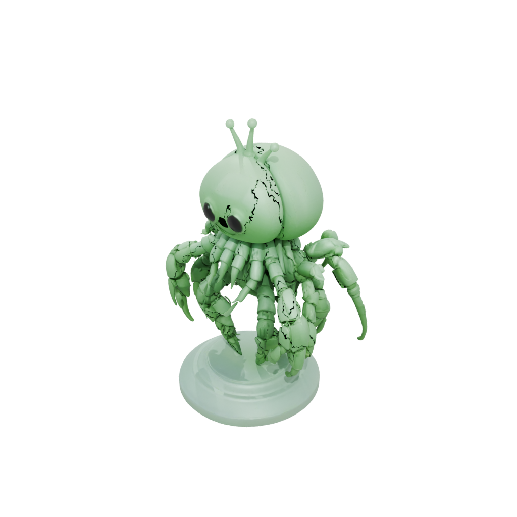 Glow Chibi Flexi Hermit Crab
