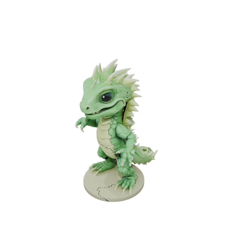 Glow Chibi Flexi Iguana