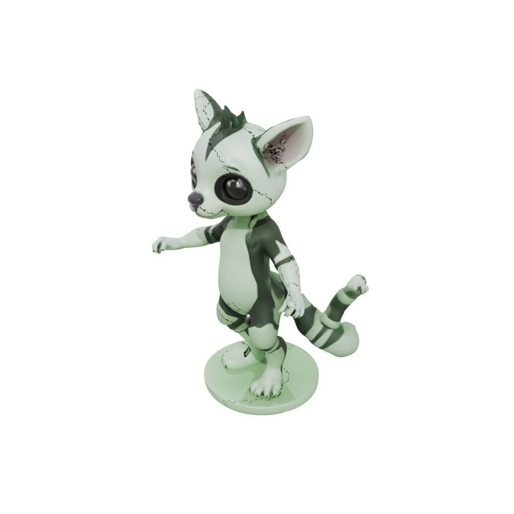Glow Chibi Flexi Lemur