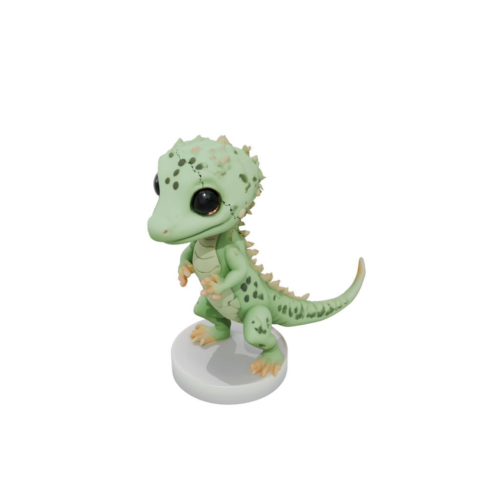 Glow Chibi Flexi Leopard Gecko