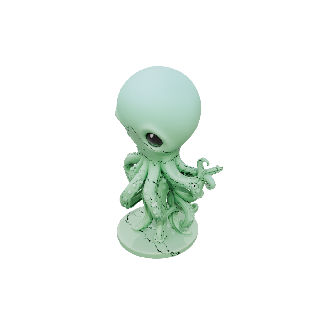 Glow Chibi Flexi Octopus