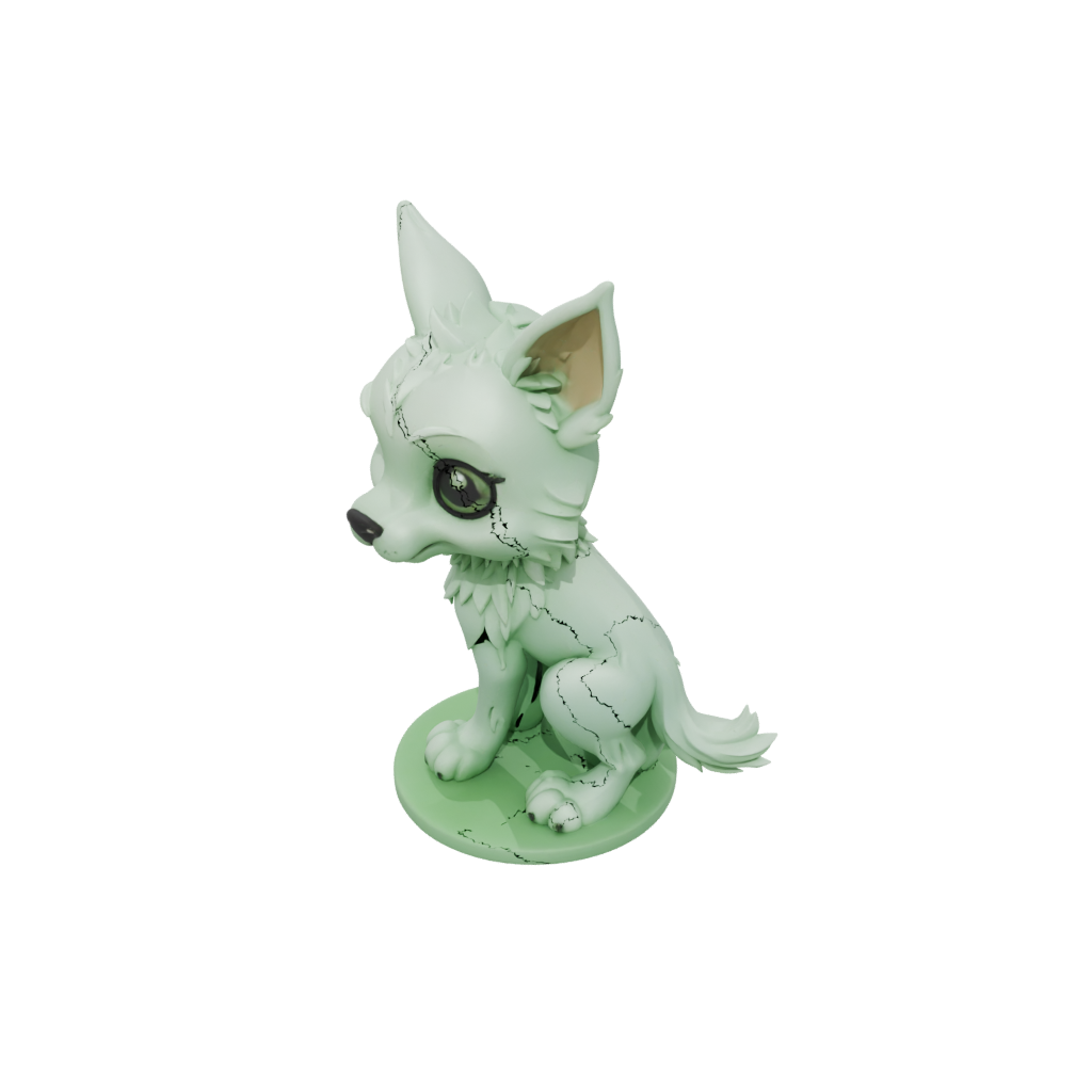 Glow Chibi Flexi Wolf Pup