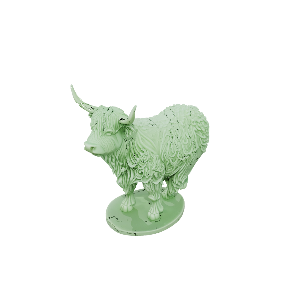 Glow Floral Flexi Highland Cow