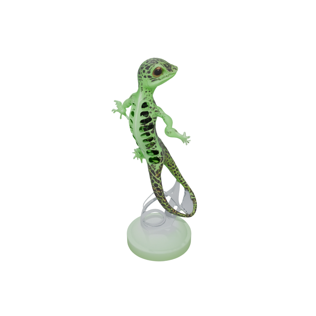 Glow Floral Flexi Leopard Gecko