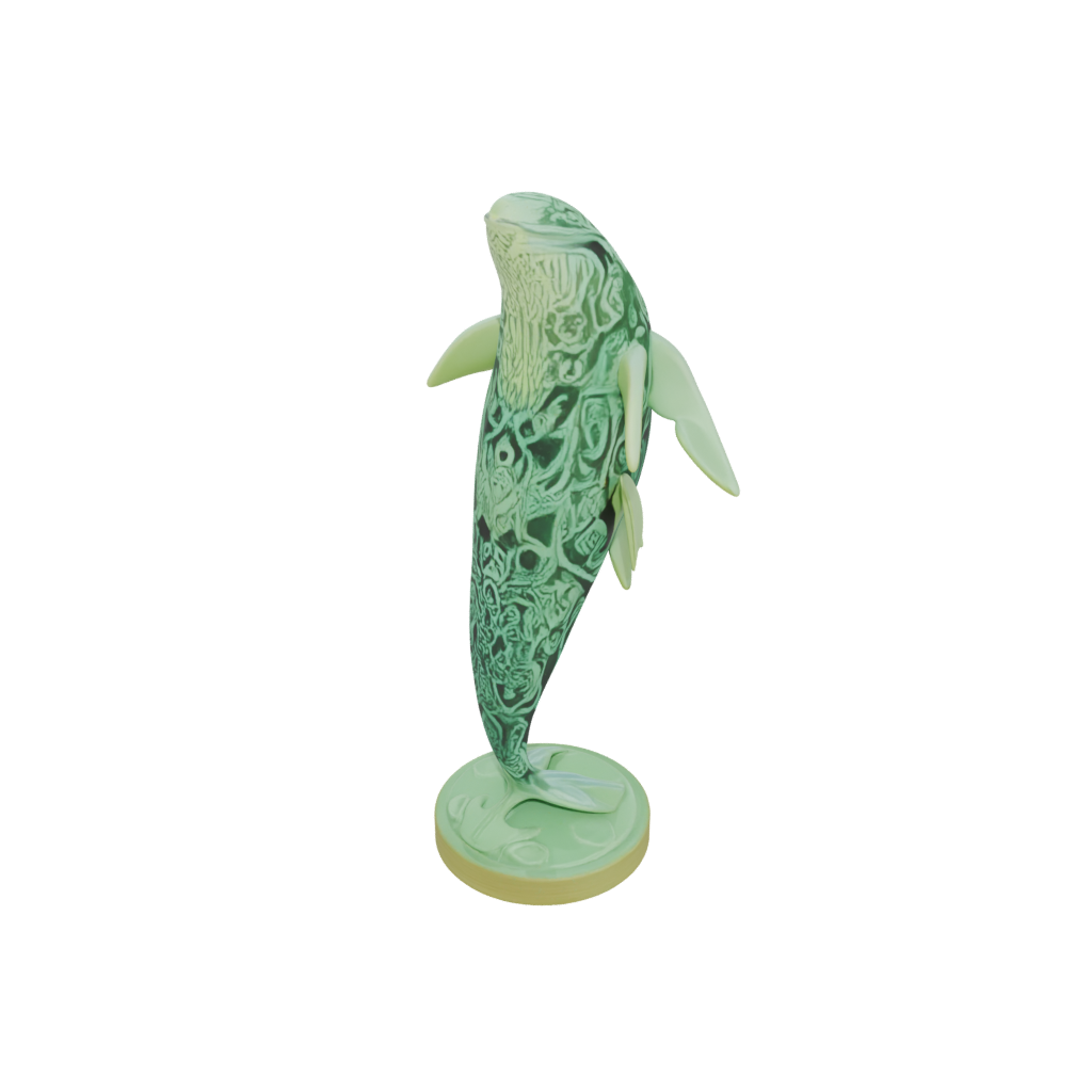 Glow Floral Flexi Orca Whale