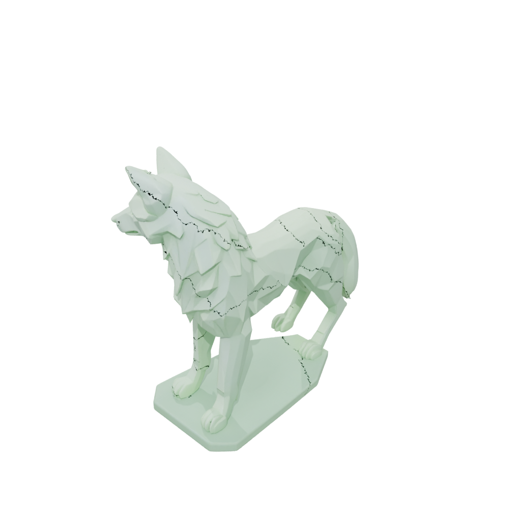 Glow Geo Flexi Wolf Pup