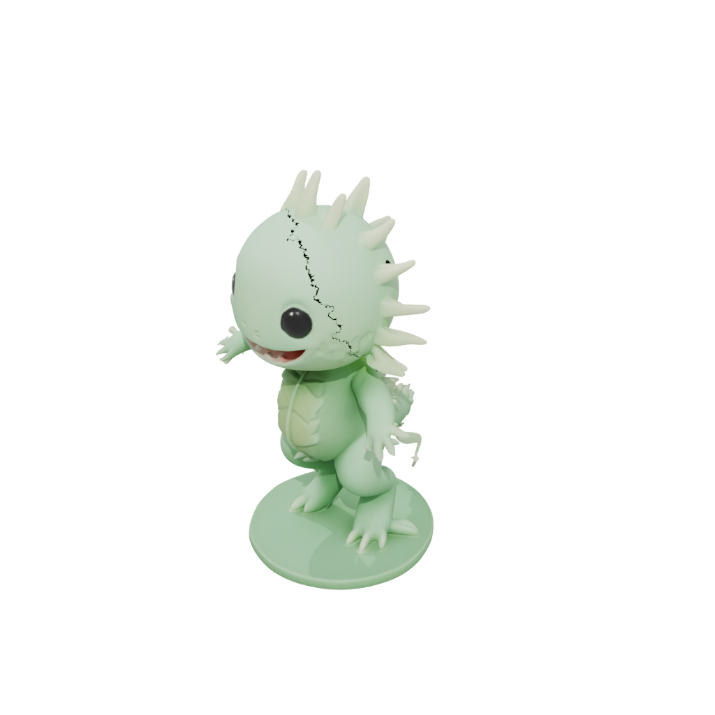 Glow Kawaii Flexi Axolotl