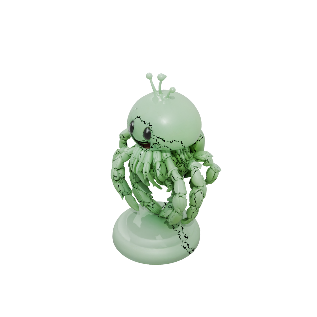Glow Kawaii Flexi Hermit Crab